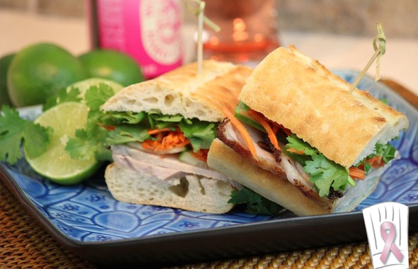 Banh Mi Sandwich Maple Sriracha Sauce