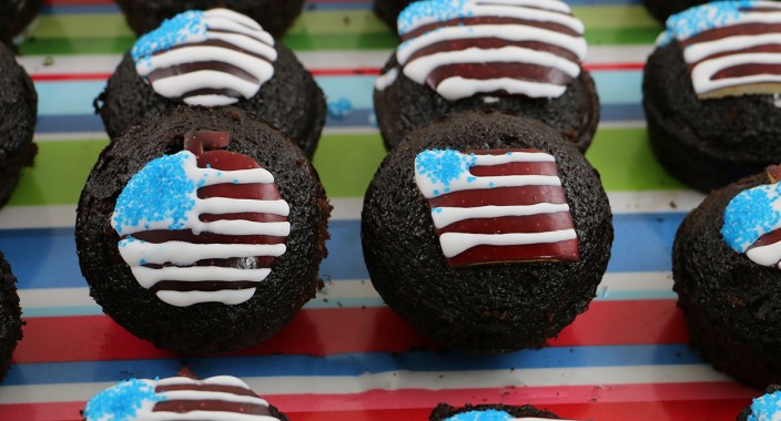 Memorial Day cupcakes