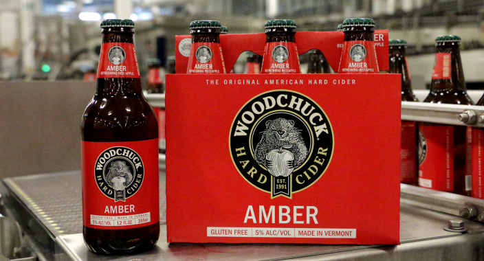 New packaging Woodchuck Amber