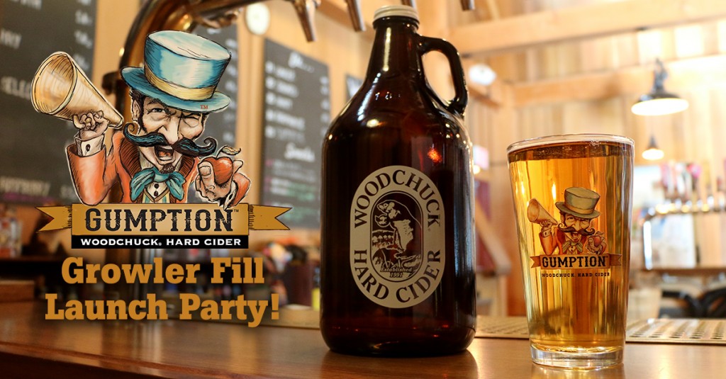 Join us for the Gumption Growler Fill Launch Party! Woodchuck Cider