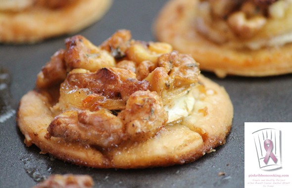Mini Baked Brie Croustade with Maple & Spiced Walnuts